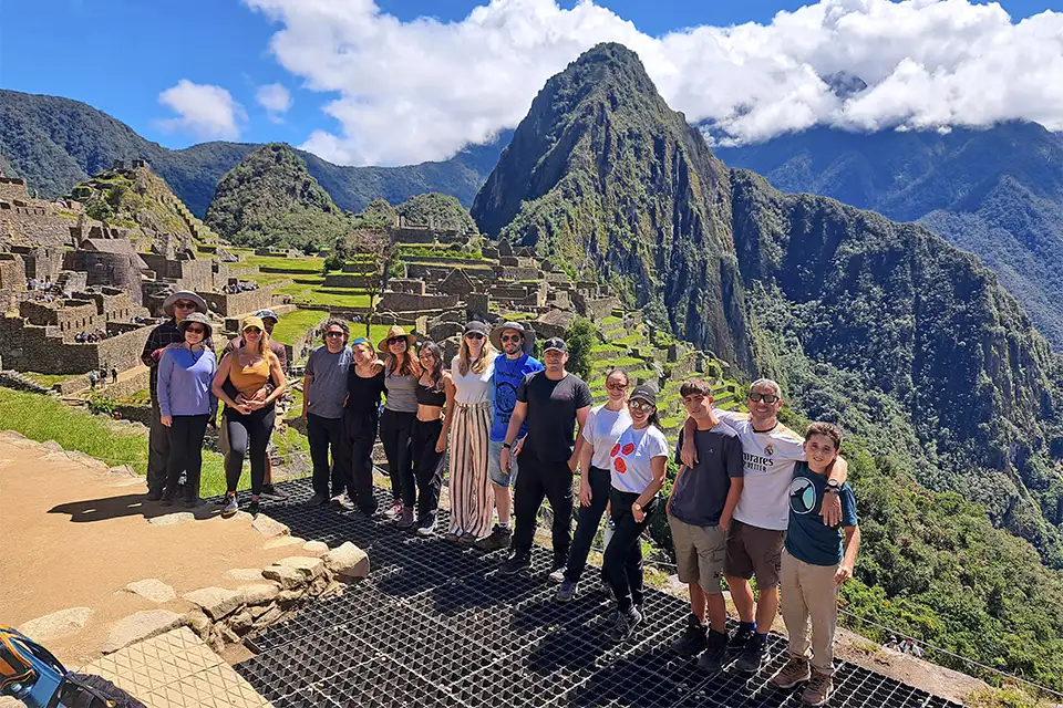 Machu Picchu view | TreXperience Machu Picchu view with tourist