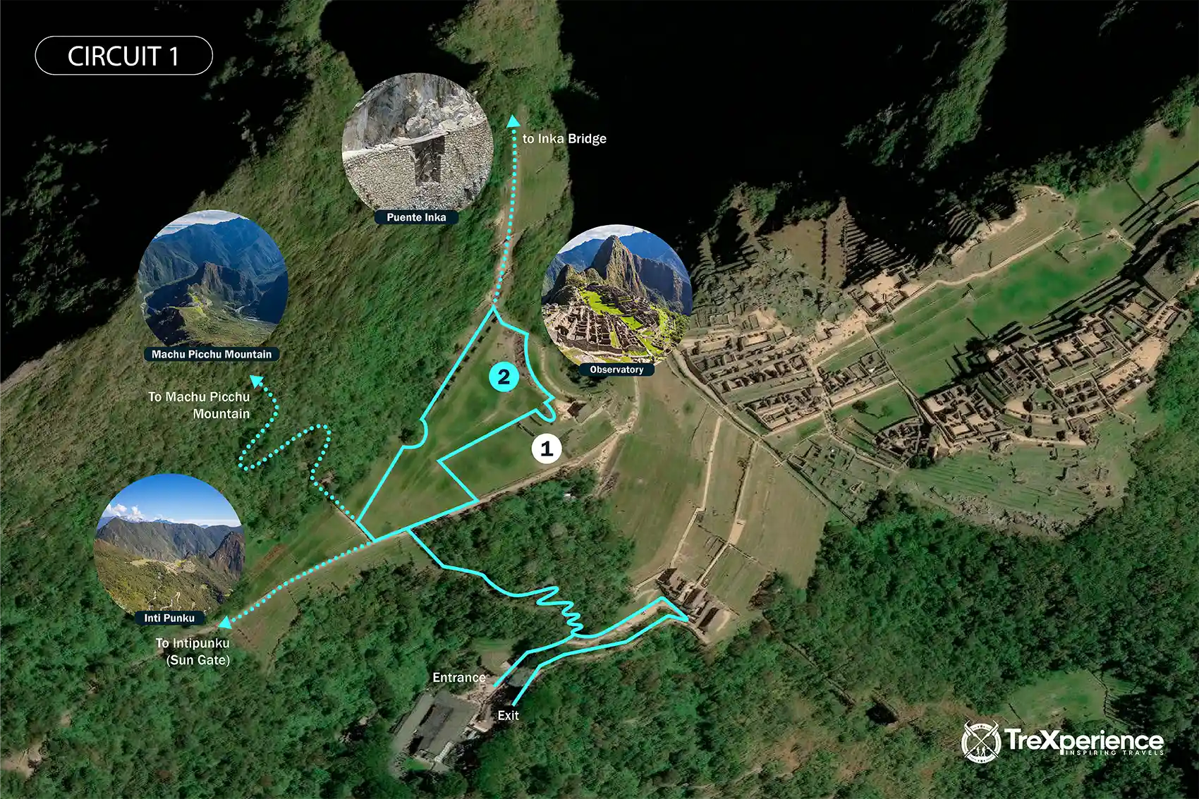 Circuit 1 in Machu Picchu - Inca Trail 1 Day Tour Circuit 1 in Machu Picchu - Inca Trail 1 Day Tour