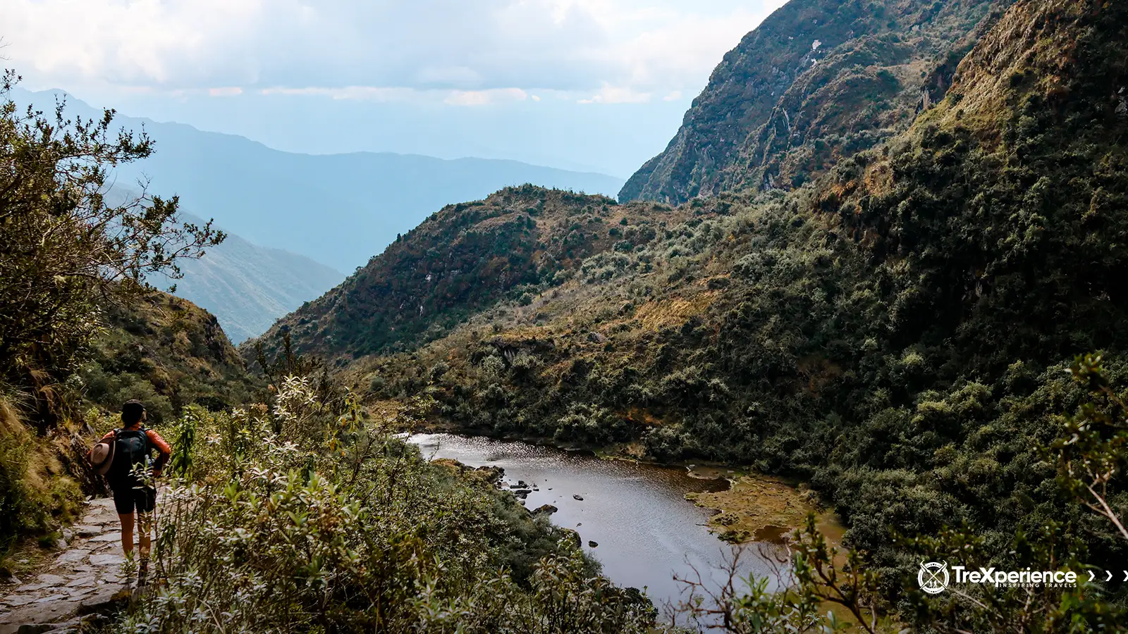 Woman hiking the Inca Trail to Machu Picchu Woman hiking the Inca Trail to Machu Picchu | TreXperience