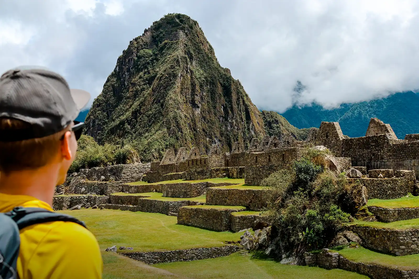 Machu Picchu Tourist looking at Machu Picchu during the Salkantay Trek | TreXperience