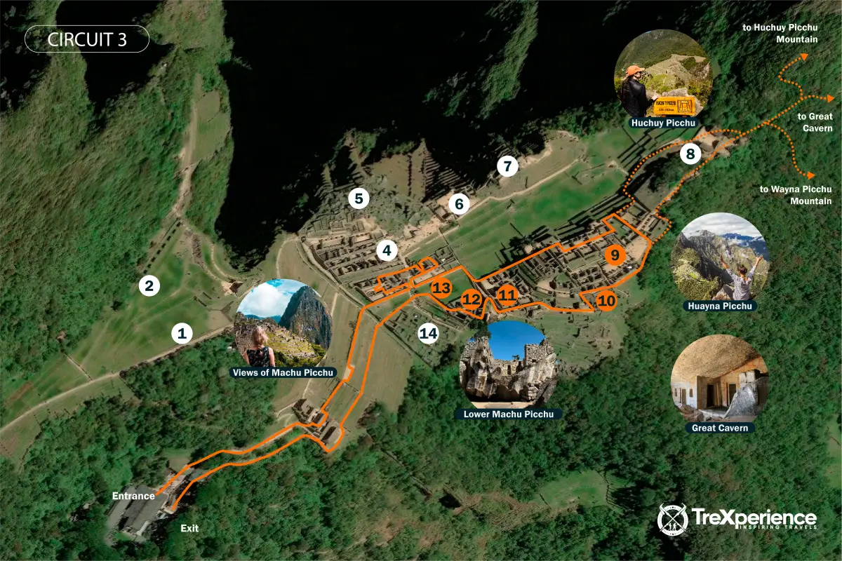 mapa of circuit 3 machu picchu | TreXperience mapa of circuit 3 machu picchu | TreXperience